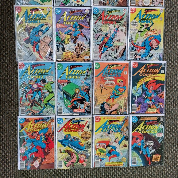 Action Comics DC Comics Run of 16 Lot Newsstand 459, 465, 467-473 ++ SUPERMAN W1 - Picture 7 of 7